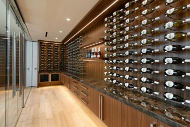 wine cellar design ideas ways to create a tasting haven tasting area with stone countertops and wood cabinets custom built michigan