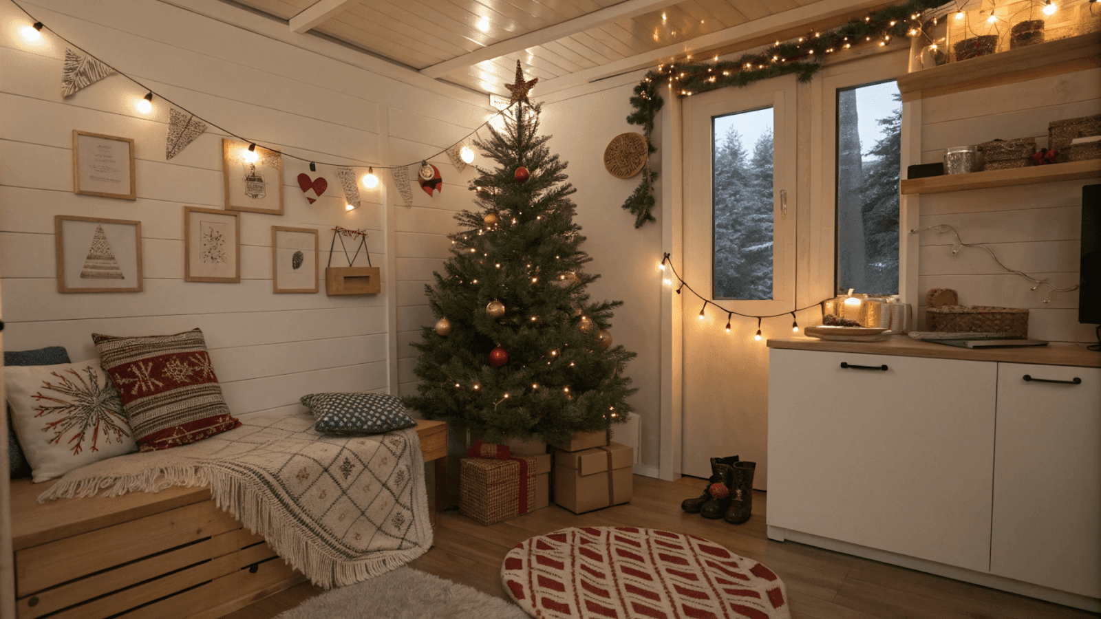  first Christmas in my tiny apartment