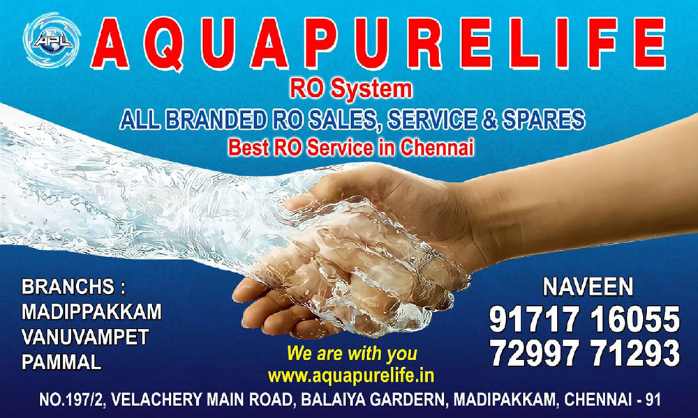 Ro Water Purifier Sales and Service in Ullagaram