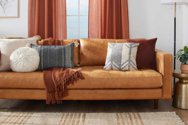 design tips for remodeling your northern michigan vacation rental performance upholstery on couch in living room custom built michigan