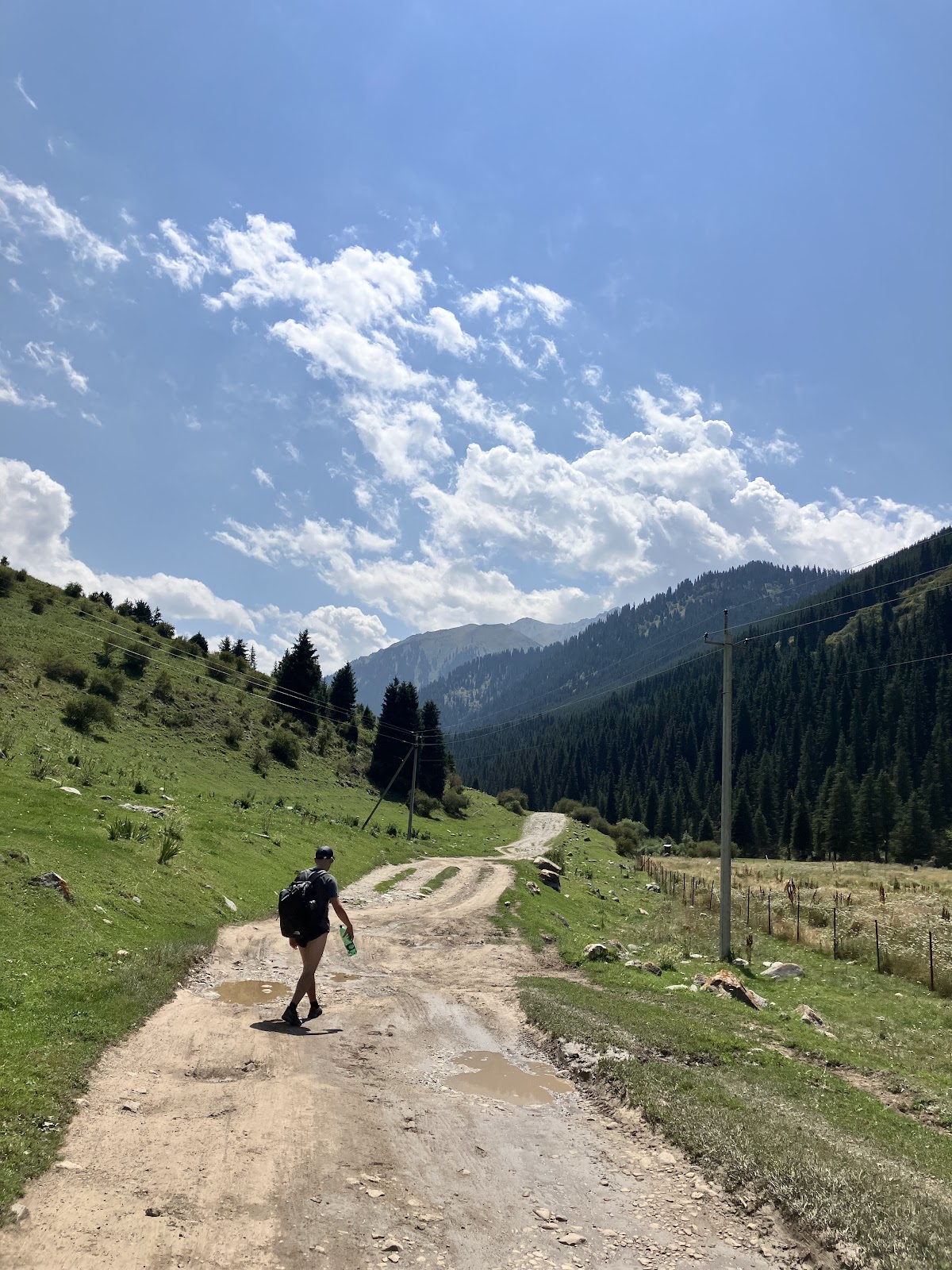 The Way to Ala Kul Trek | Country Road in Kyrgyzstan 