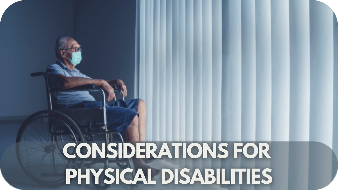 Key factors to consider when customising motorised blinds for individuals with physical disabilities.