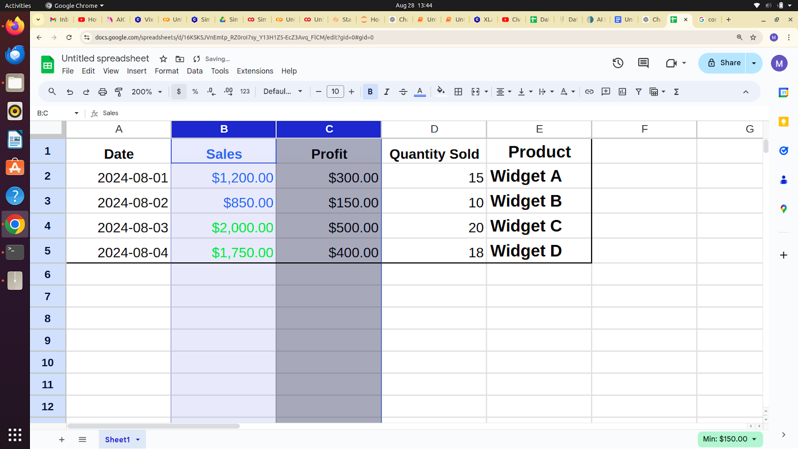 Number Formatting