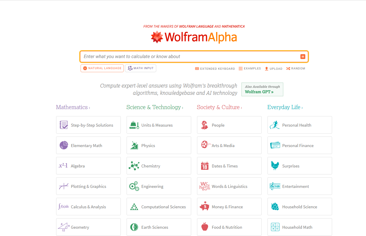 WolframAlpha