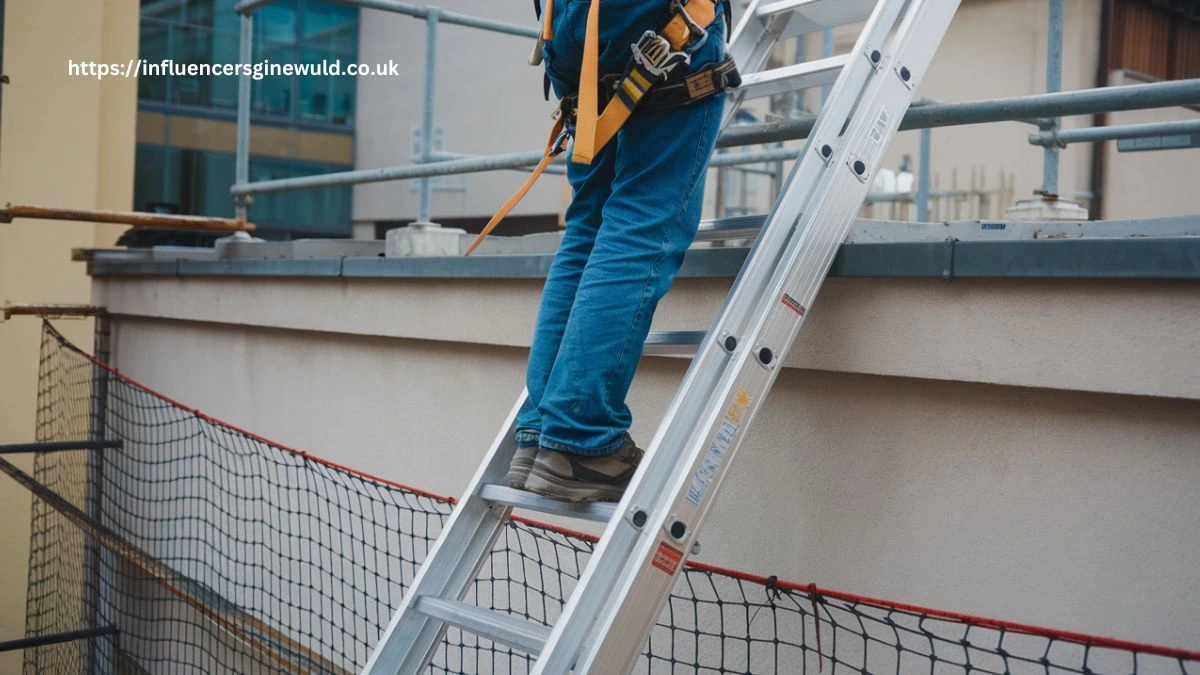 Ladder Over a Parapet