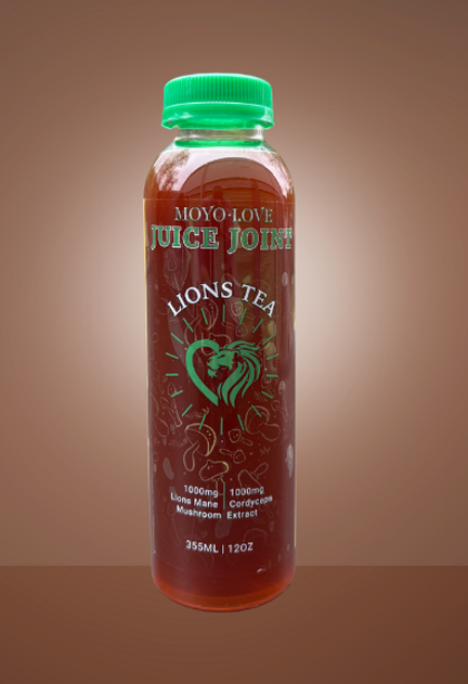 Lion’s Mane Tea at Juice Joint