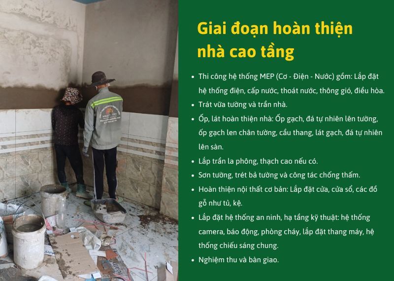 Giai doan hoan thien nha cao tang Nhat Tin