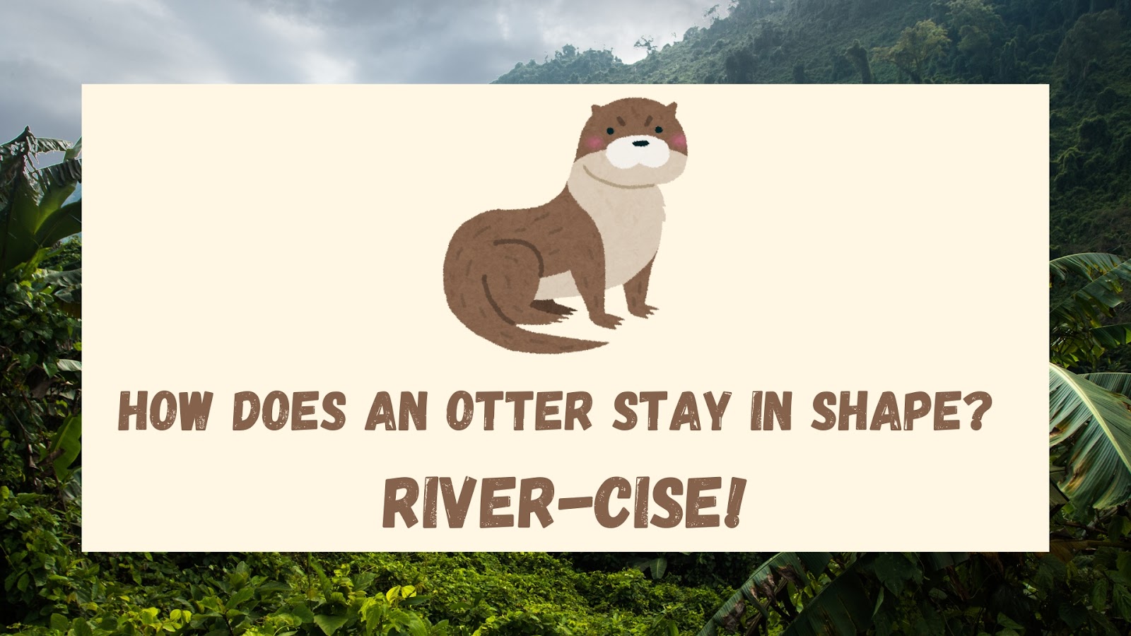 How does an otter stay in shape? River-cise!