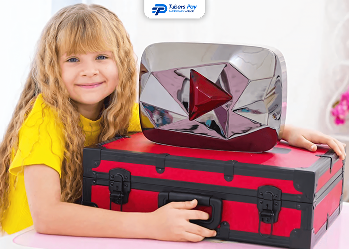لوح یوتیوب الماس سرخ (Red Diamond Play Button)