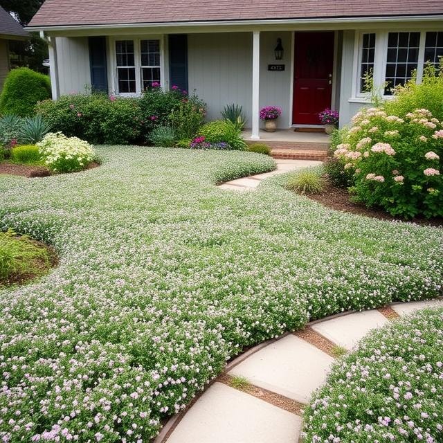 Creeping Thyme Ground Cover Lawn Alternative