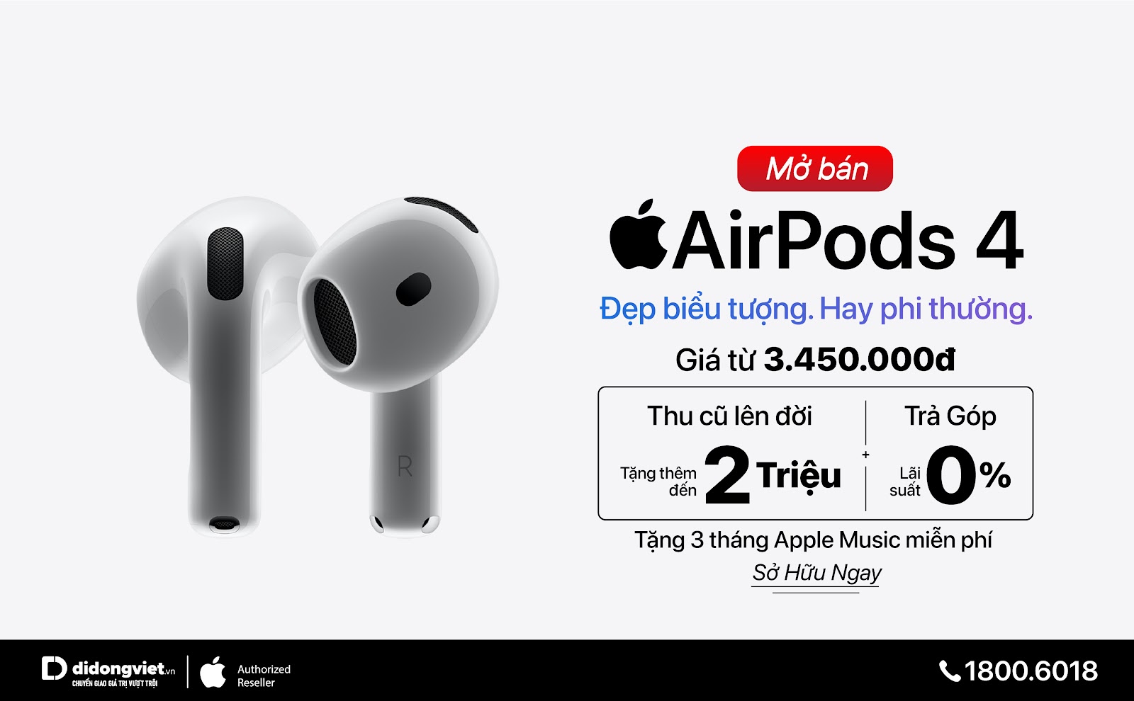 Apple AirPods 4 chính thức mở bán, giá từ 3,4 triệu đồng - AD 4nXdxvcwMFjy2WznONB4NLZa7Pg JXC CXzw4pVYkra5gIEvoeccpAhxaYhTvaxR3pcDcRqKpvkI1f4Bh qNSyzhm1sIzF7ILQmQenRbD fRzjcK9rYpOVoSc 5eaiESefrekNc5T4tjGEF EMTE