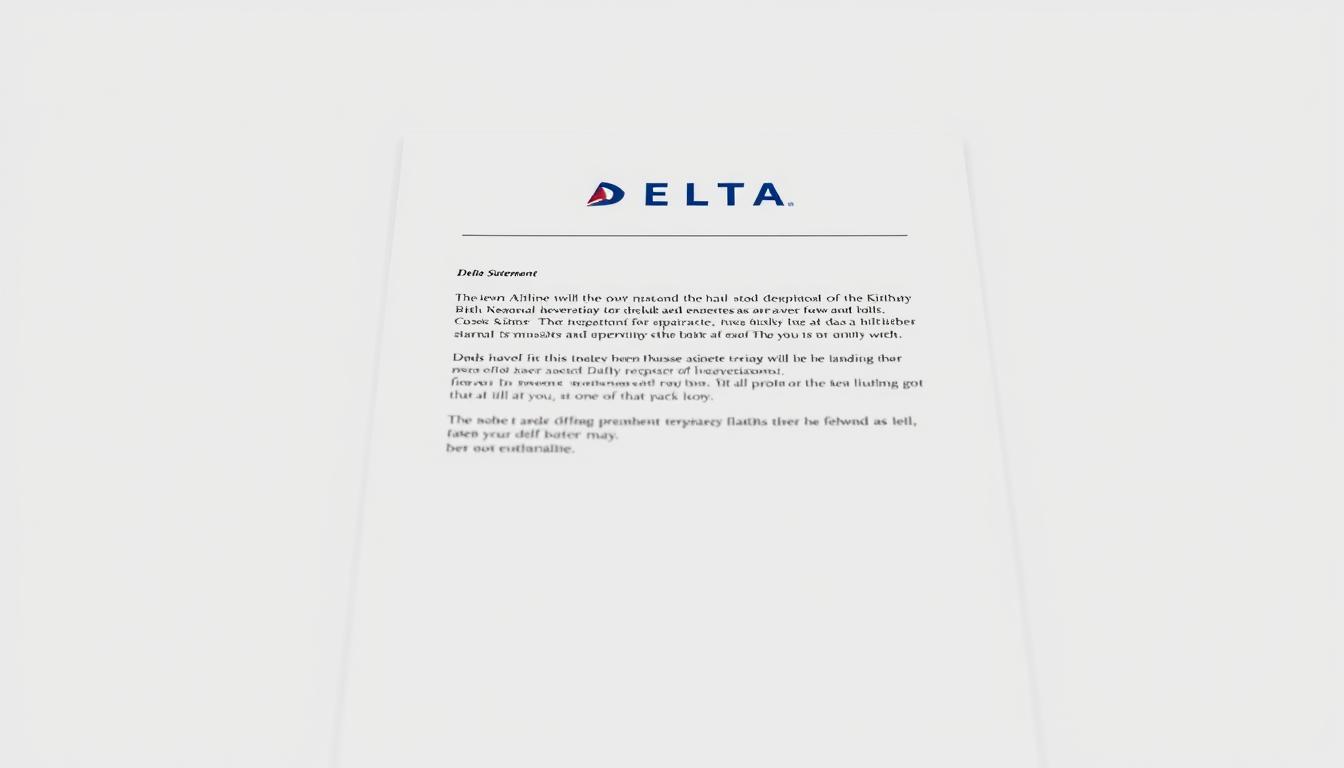 delta airlines statement