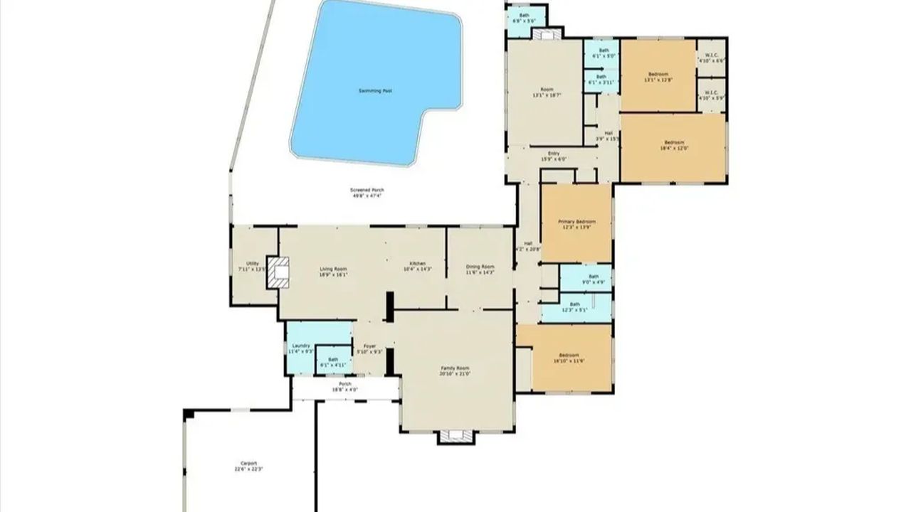 Character-Filled Home with Pool, Fireplace, and Expansive Yard in Crystal (Floor Plan Inside)