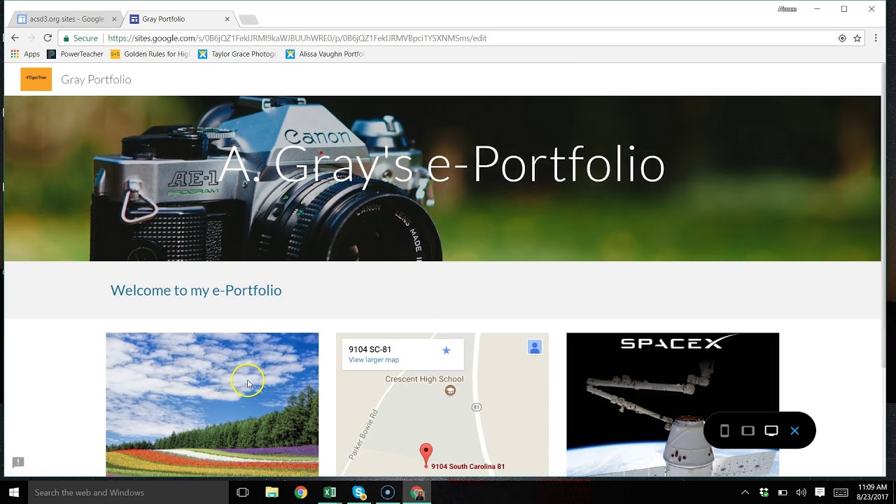 exemples de sites google