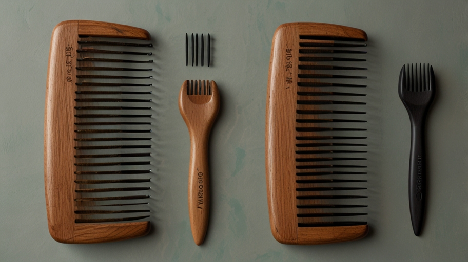 westlake art bundle of wooden hair comb