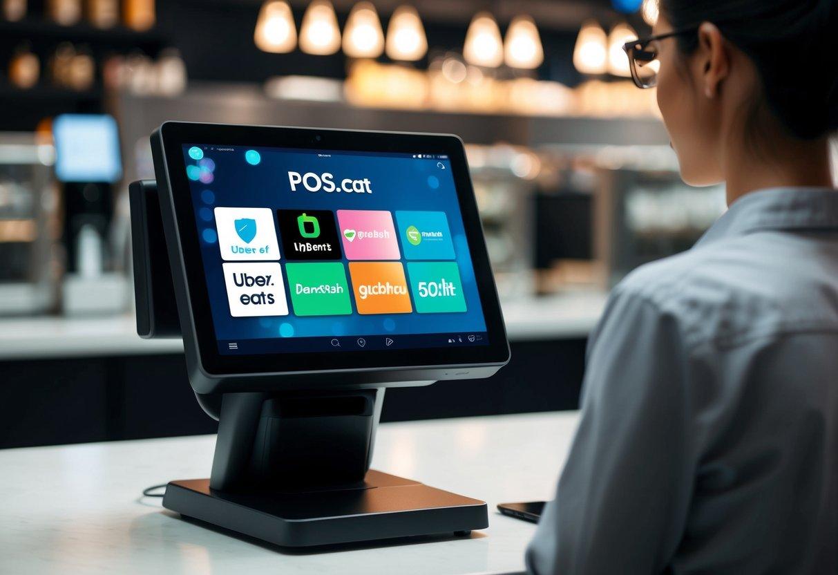 The point of sale system from POS.cat seamlessly integrates with UberEats, DoorDash, and Grubhub, streamlining the ordering process for customers and increasing efficiency for businesses