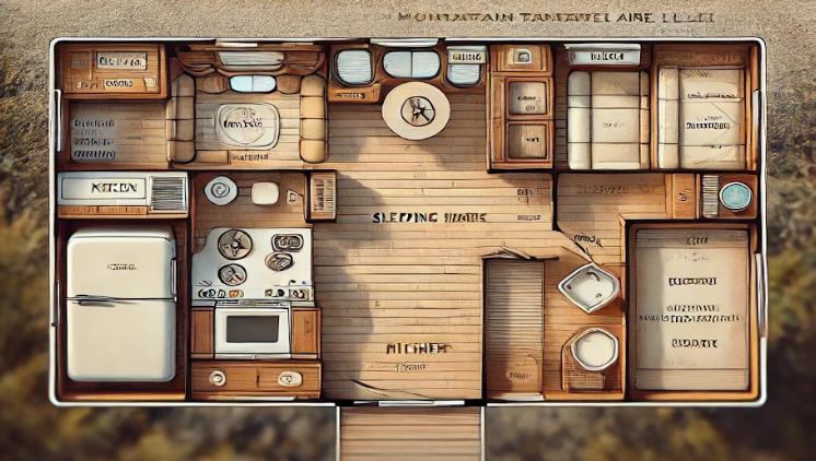 91 Newman Mountain Aire Travel Trailer Ground Plan