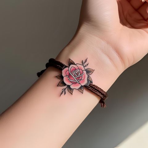 Rope and Rose Tattoo