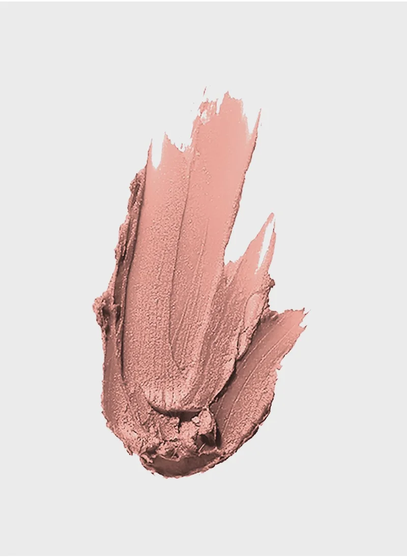 Soft nude pink swatch from the Maybelline Color Sensational Powder Matte lipstick range — velvety and breathable.