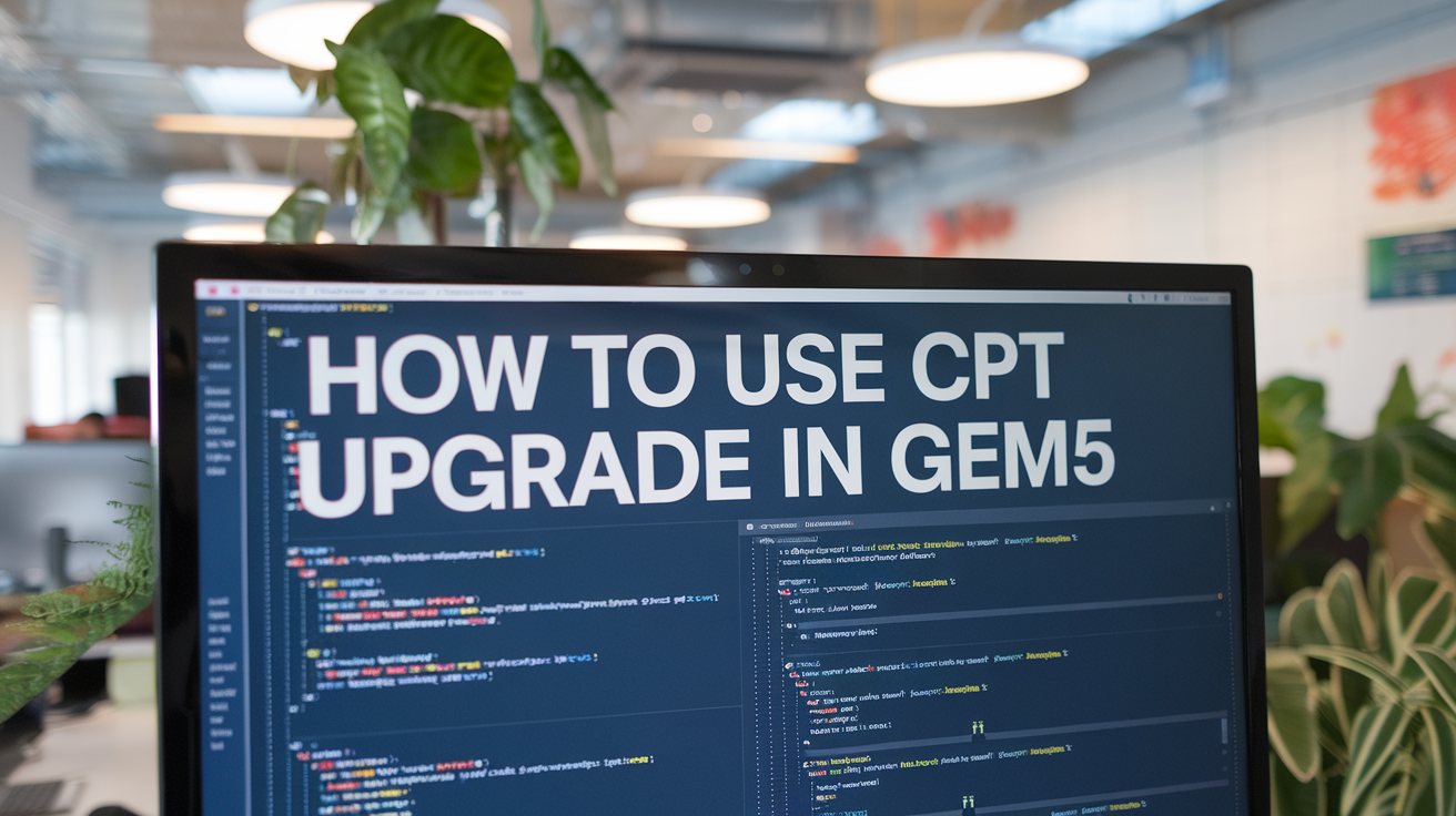 how to use cpt upgrade in gem5