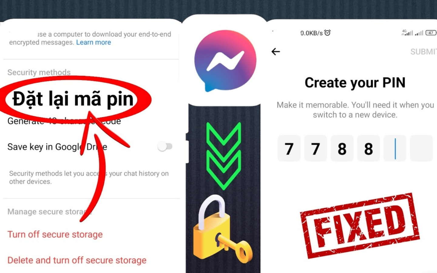 Hướng dẫn cách lấy lại mã PIN Messenger khi quên nhanh chóng nhất
