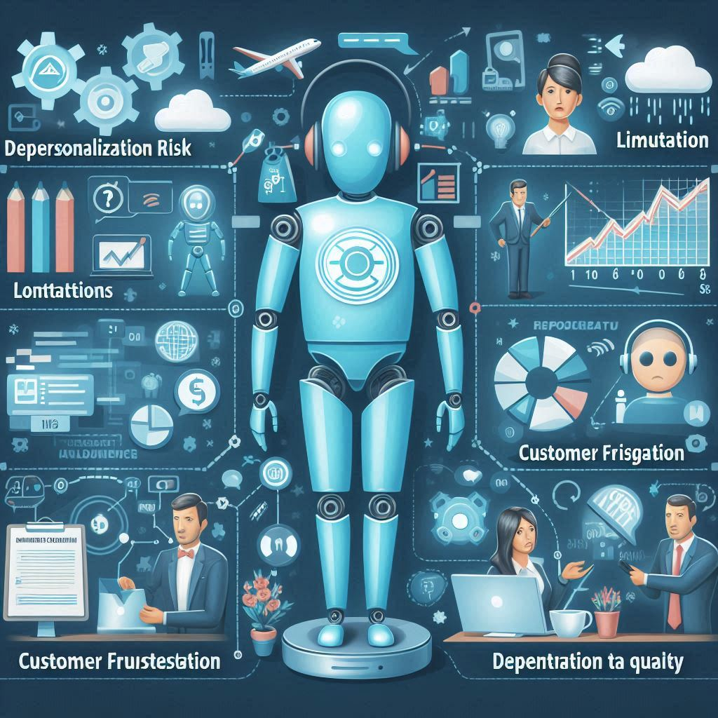 depicts challenges and pitfalls of artificial intelligence in customer service