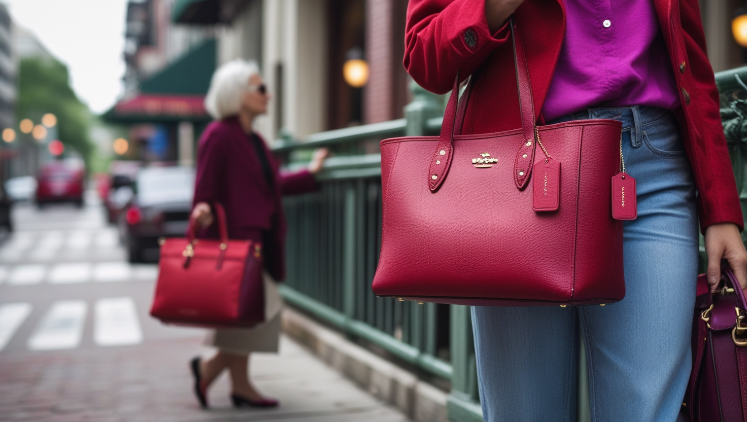 Red Coach Bag