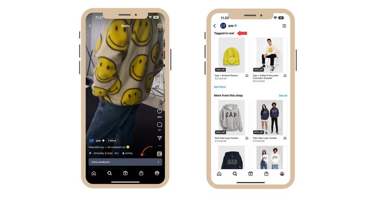 Instagram Reels and product tags