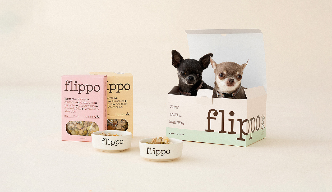 Image from the FLIPPO Pet Food: A Fresh Take on Branding and Packaging Design article on Abduzeedo