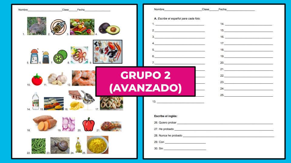 Differentiated assessments in the Spanish classroom