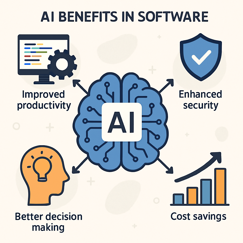 Visualization of AI benefits in software