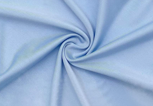 Vải thun spandex mát mẻ màu xanh nhạt