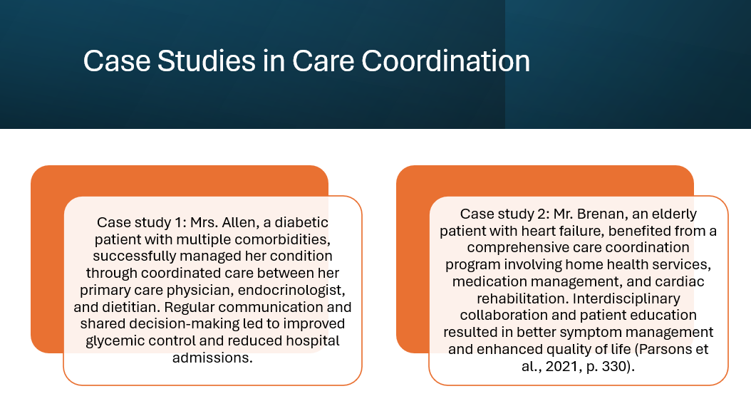 NURS-FPX 4050 Assessment Three: Care Coordination Presentation to Colleagues