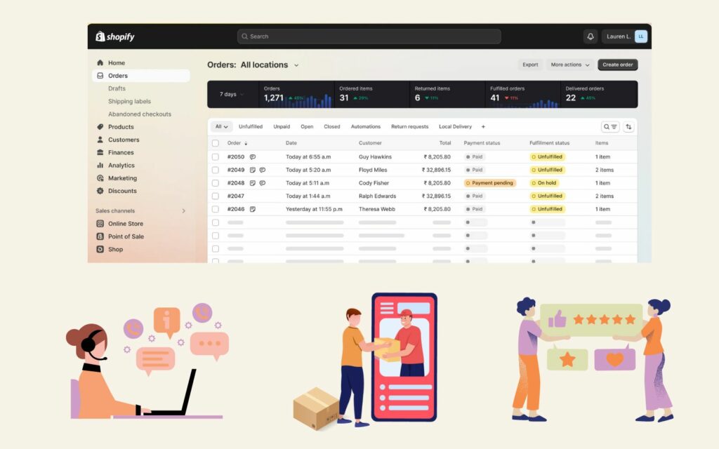 Manage Orders and Make Adjustments