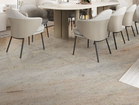 Royal ivory granite on flooring