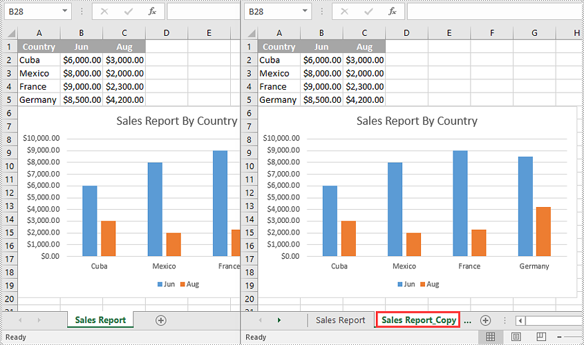 Copy a Worksheet in the Same Excel File 