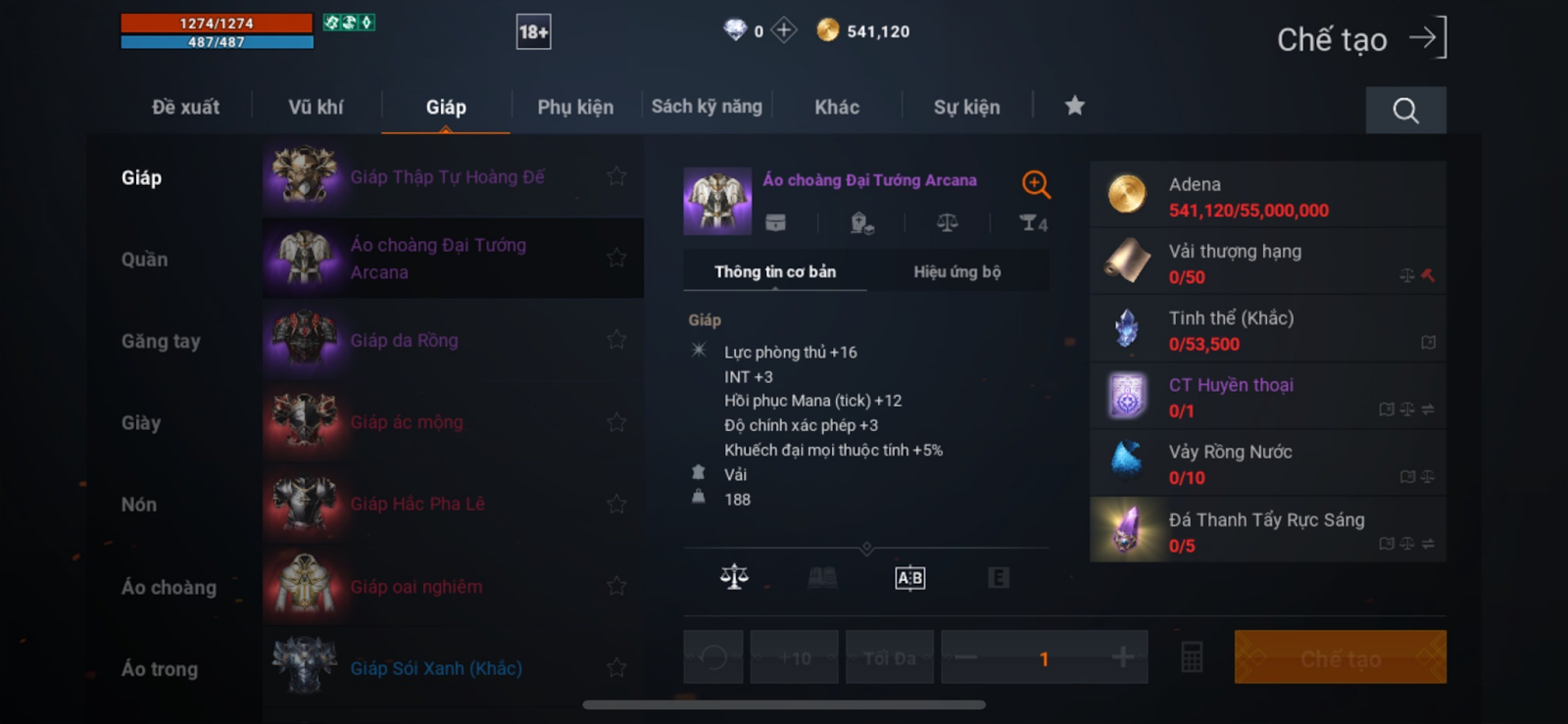 Các Loại Vũ Khí Và Trang Bị Tốt Nhất Trong Lineage2M