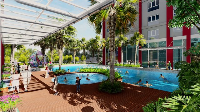Hỉnh ảnh tiện ích bể bơi tại BID Residence