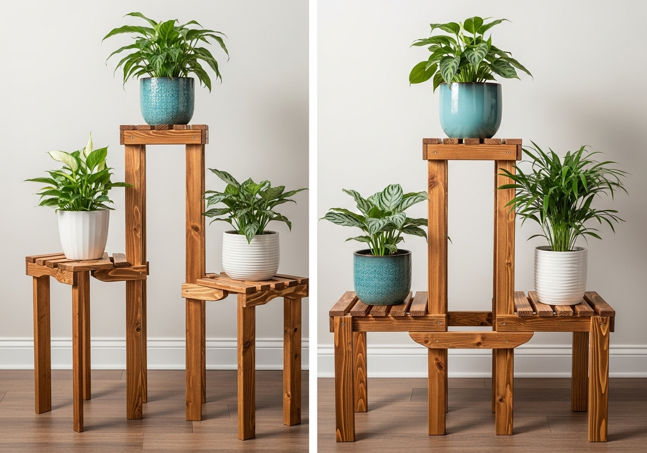 Benefits of Using Wooden Plant Stands