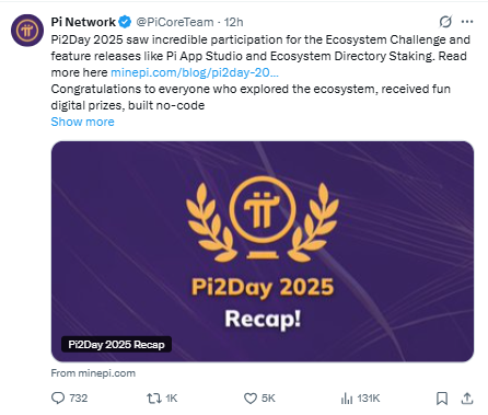 Pi Network Pi2Day 2025 Recap, लाखों यूज़र्स ने दिखाया जोश