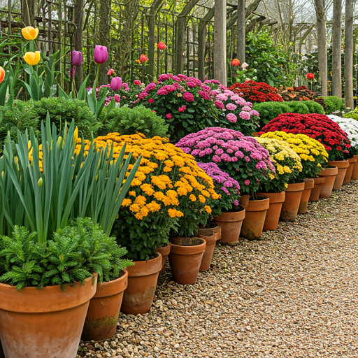 Seasonal Planting in Clay Pots