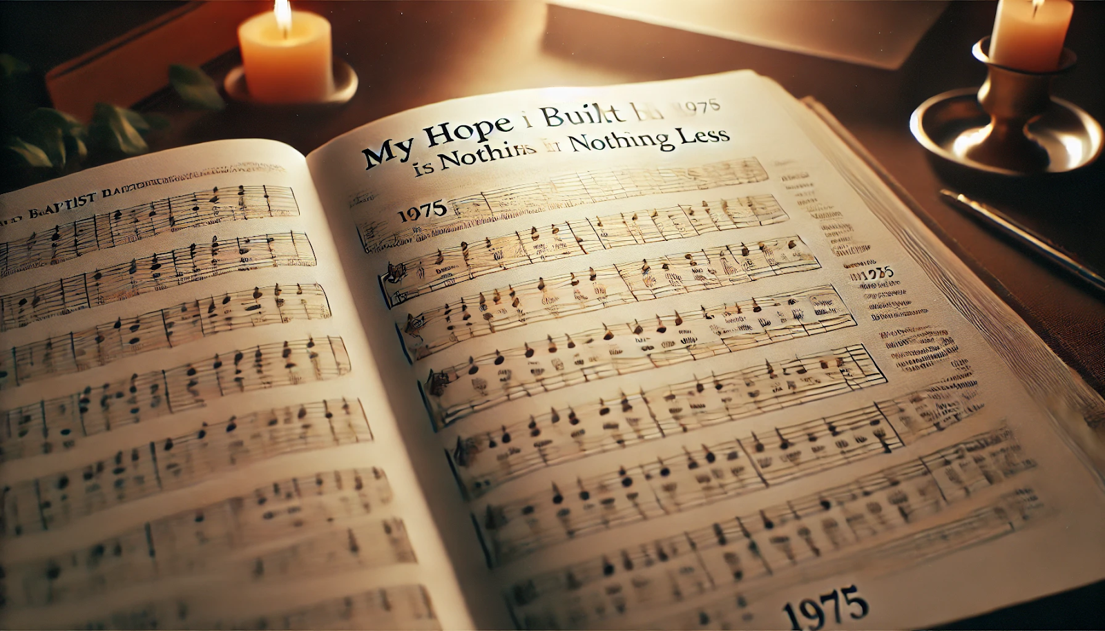 Baptist Hymnal 1975 My Hope is Built on Nothing Less