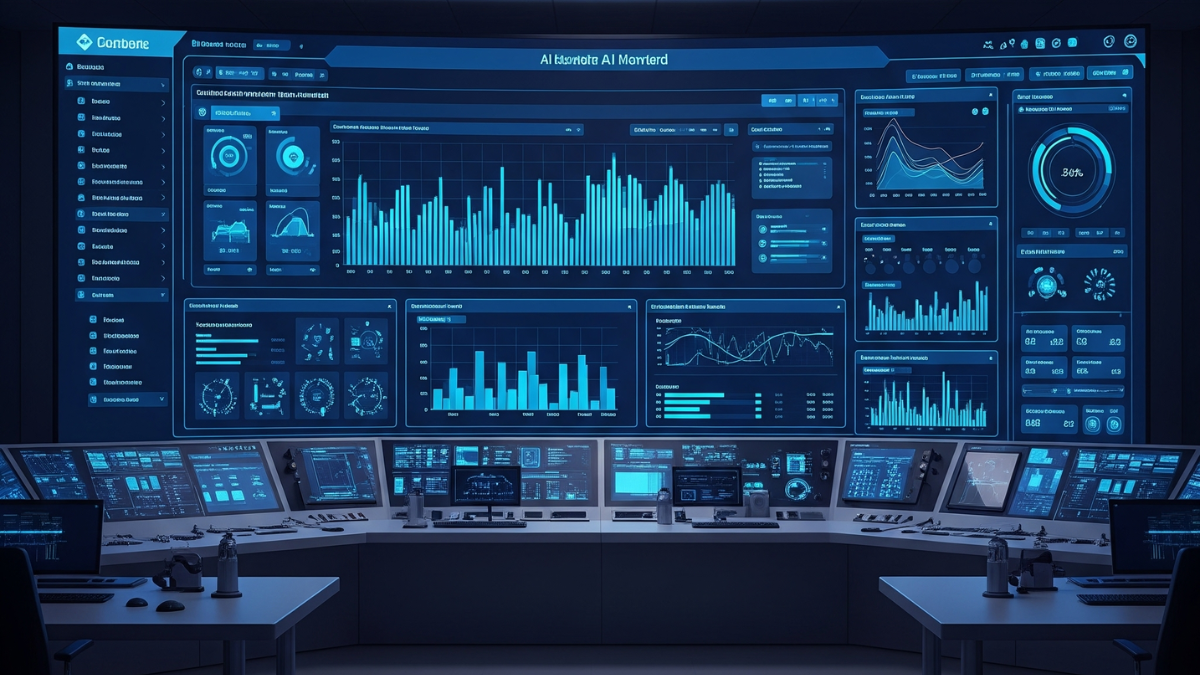 Dashboard intelligente con interfaccia AI che mostra dati in tempo reale per il monitoraggio e controllo qualità delle saldature industriali
