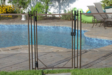 the complete guide to pool decks self closing gate on deck custom built michigan