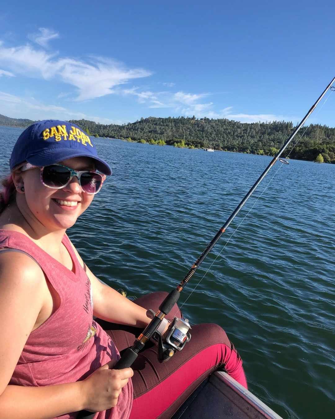 Margaret Guilbert fishing