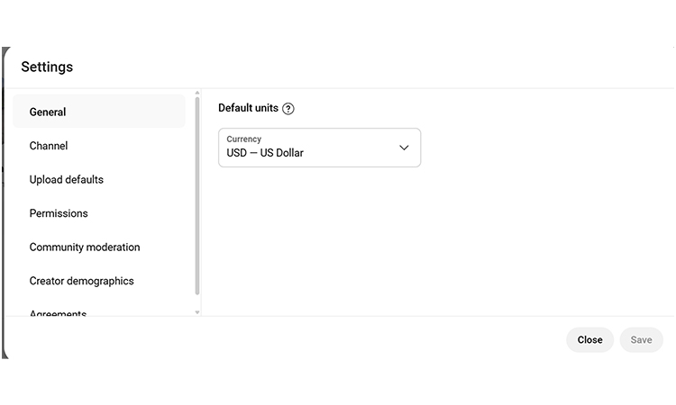 YouTube Studio Setting