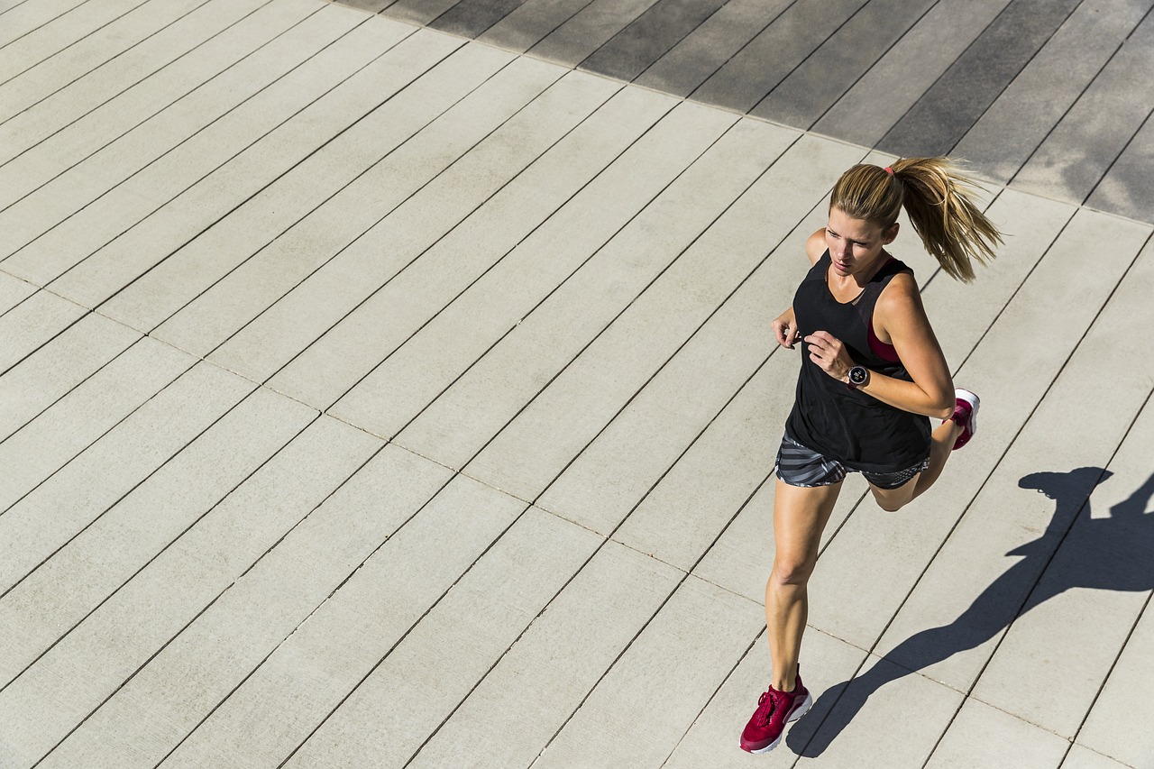 Image of a woman jogging