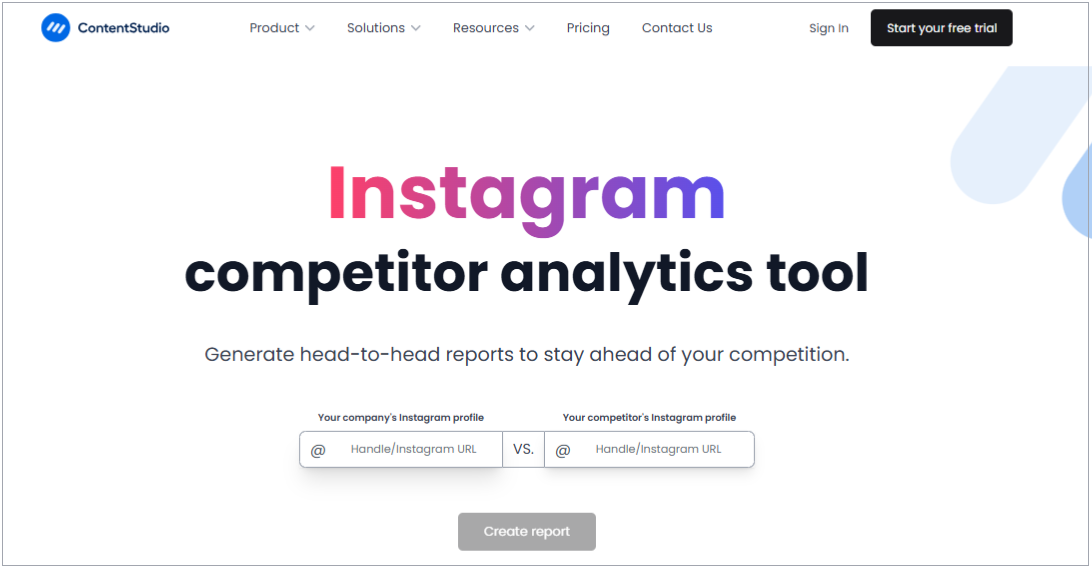 instagram competitor analytics tool