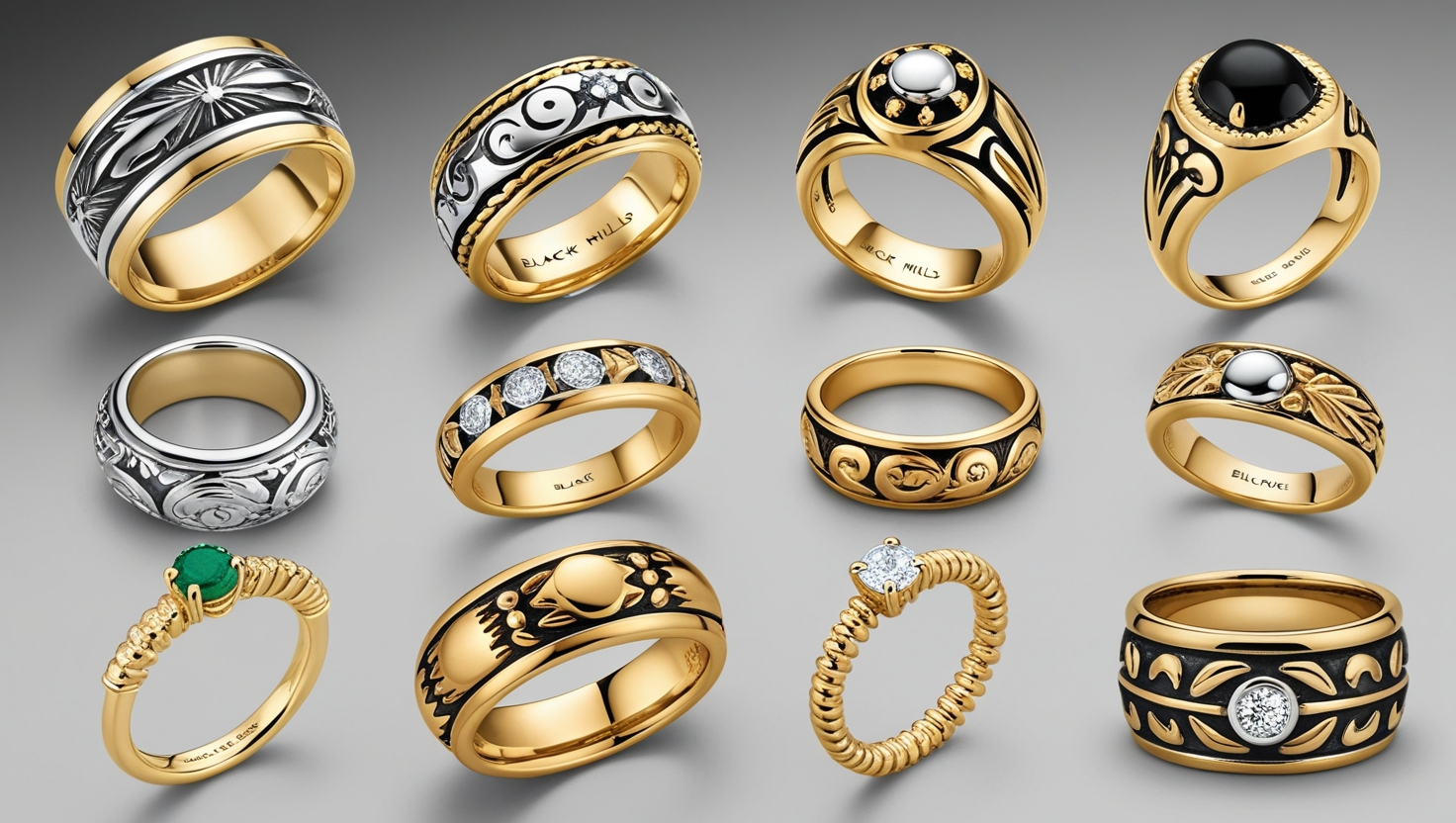 Black Hills Gold Rings
