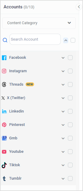 connected social accounts